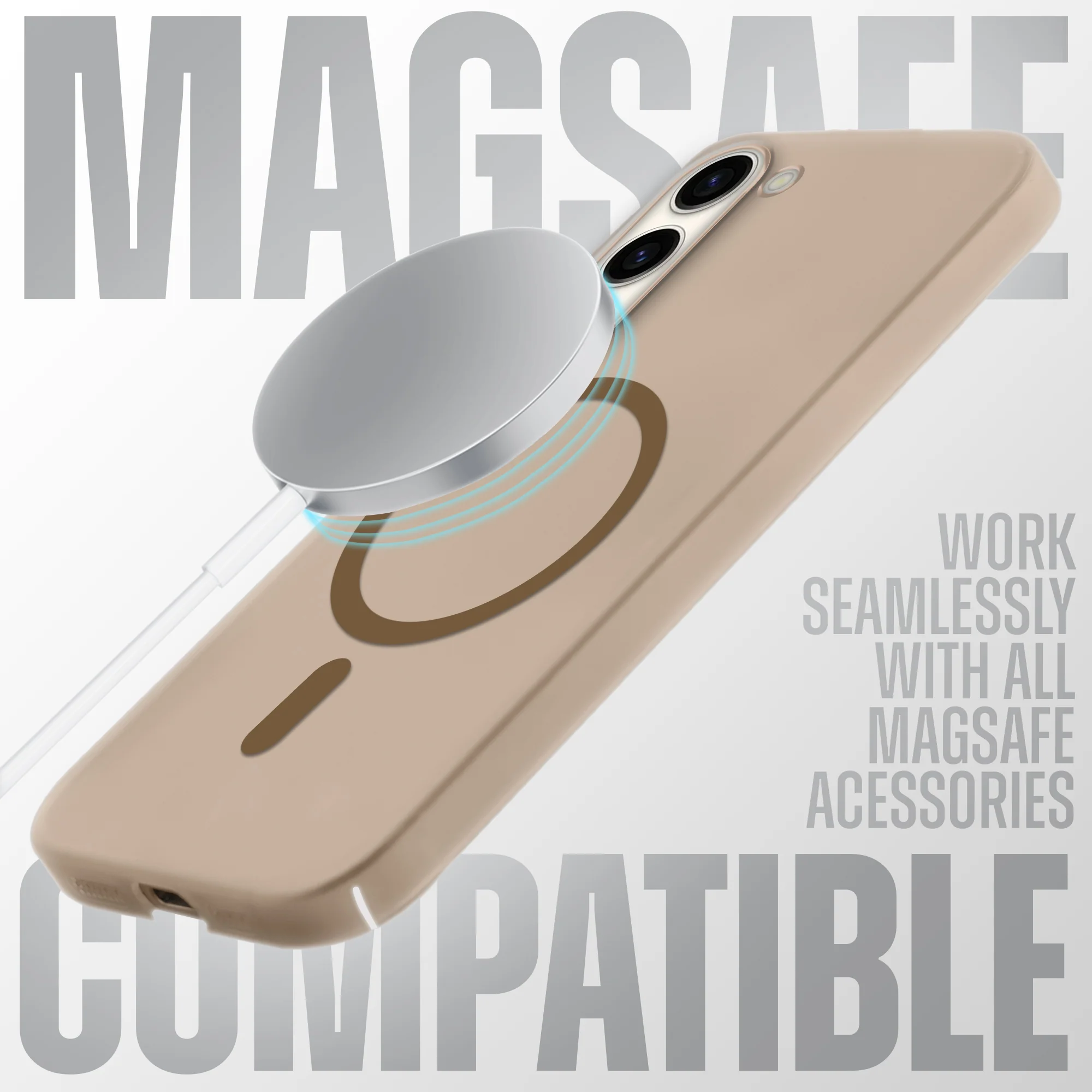 Frosted Slim Wireless Charging Support Case For Samsung S23 5G - Image 45