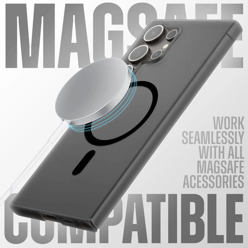 Frosted Slim Wireless Charging Support Case For Samsung S23 Ultra 5G - Image 3