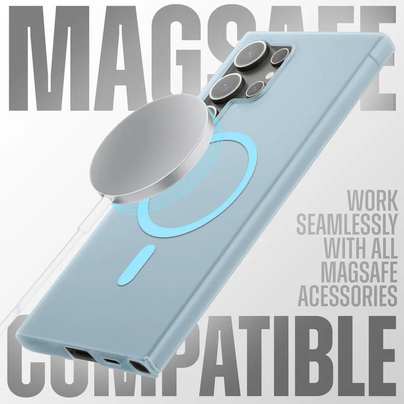 Frosted Slim Wireless Charging Support Case For Samsung S25 Ultra 5G - Image 15