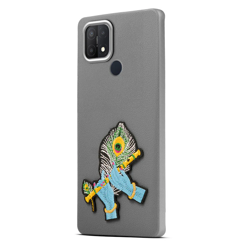 Divine Embroidered Back Case for Oppo A15 - Image 16