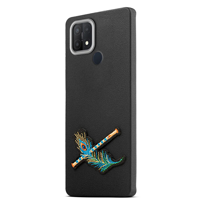 Divine Embroidered Back Case for Oppo A15 - Image 4
