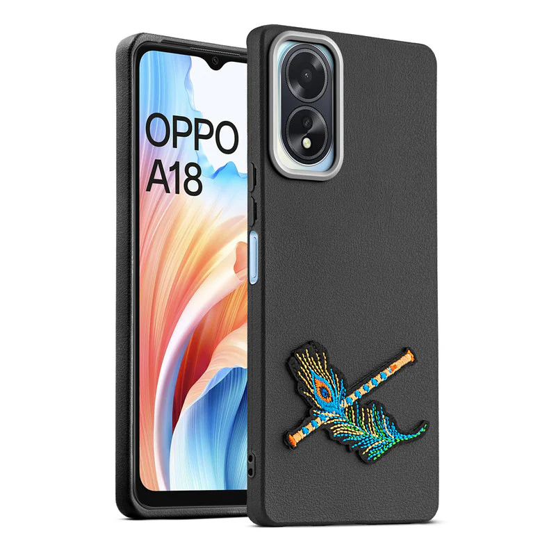 Divine Embroidered Back Case for Oppo A18