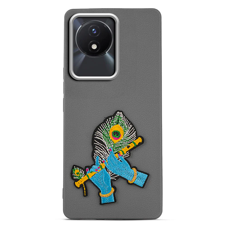 Divine Embroidered Back Case for Vivo Y02 - Image 3