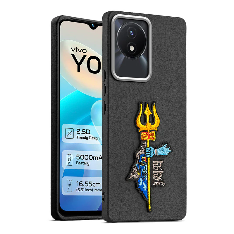 Divine Embroidered Back Case for Vivo Y02 - Image 7