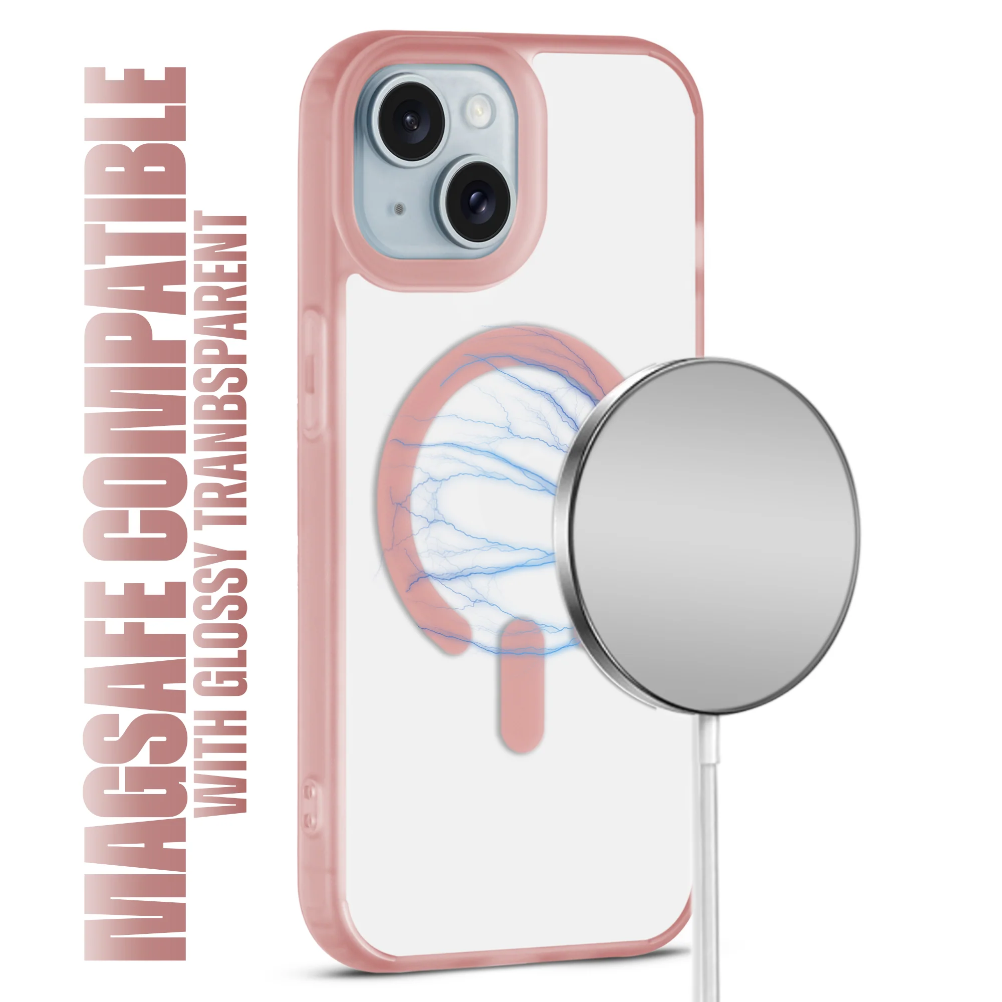 Slim Matte Finish Back With Wireless Charging Support-Compatible Cover for Apple iPhone 15 - Image 22
