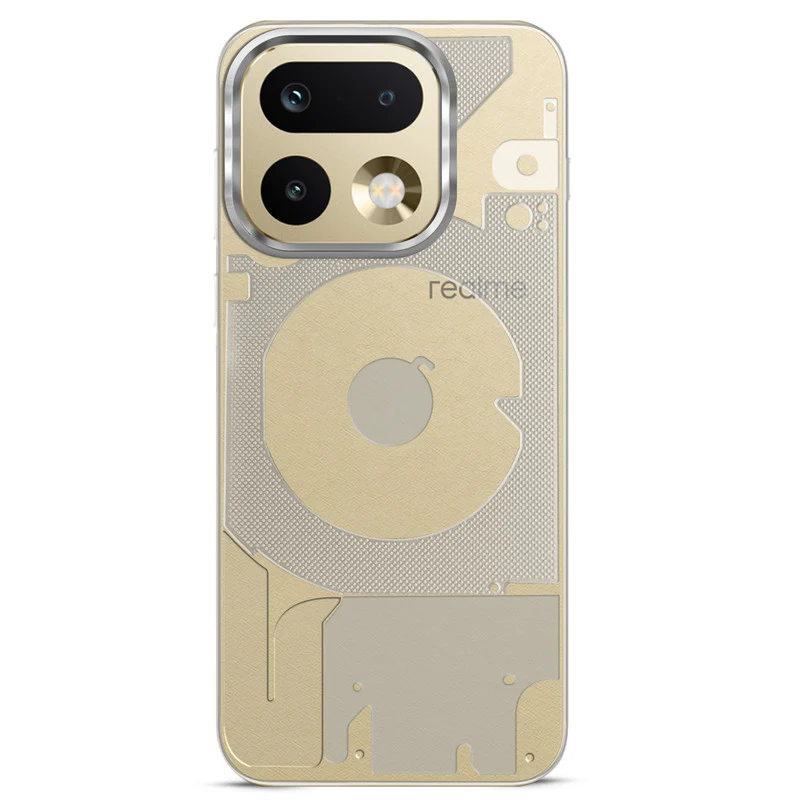 Slim Transparent TPU Case with Silver Camera Ring Back Cover for Realme 16 Pro 5G - Image 2