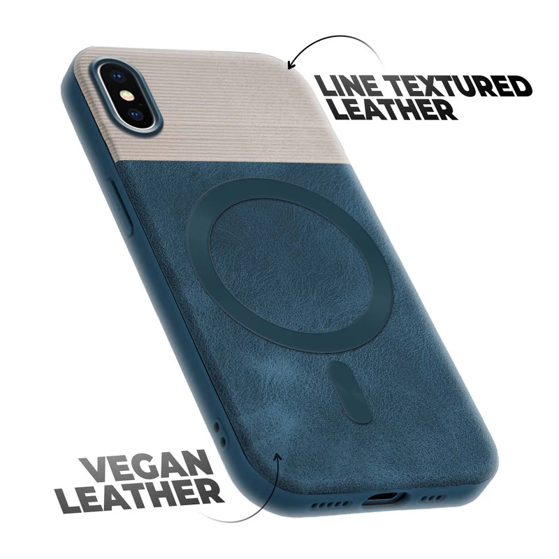 Smooth PU Leather Wireless Charging Support Back Cover for Apple iPhone X - Image 24