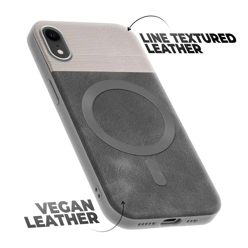 Smooth PU Leather Wireless Charging Support Back Cover for Apple iPhone XR - Image 12