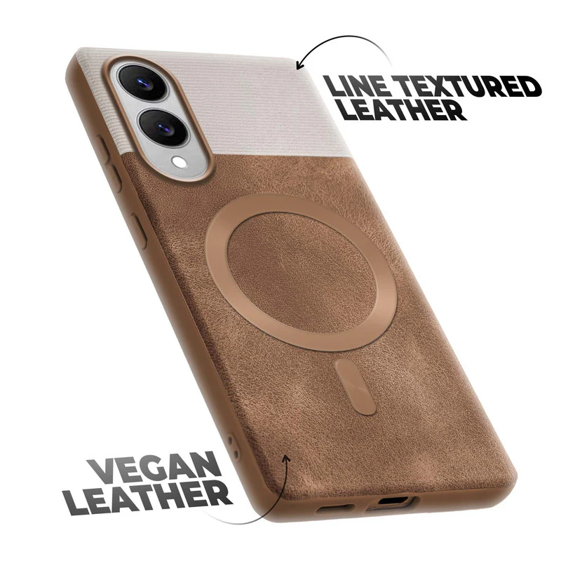 Smooth PU Leather Wireless Charging Support Back Cover for Samsung S25 Edge 5G - Image 12