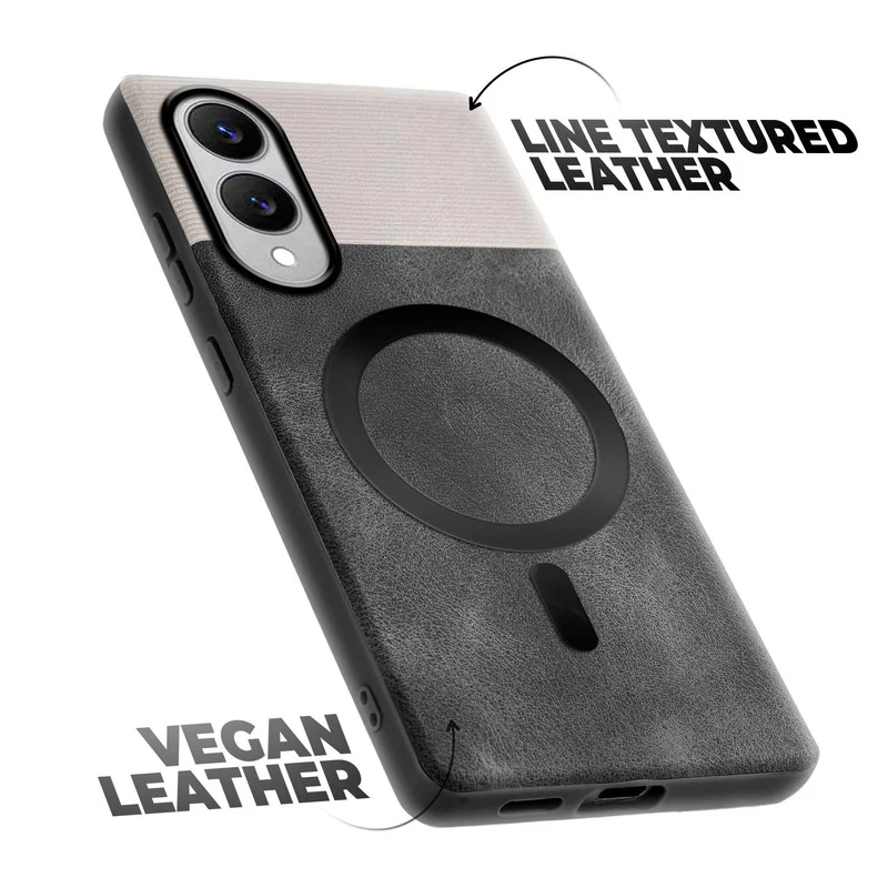 Smooth PU Leather Wireless Charging Support Back Cover for Samsung S25 Edge 5G - Image 6