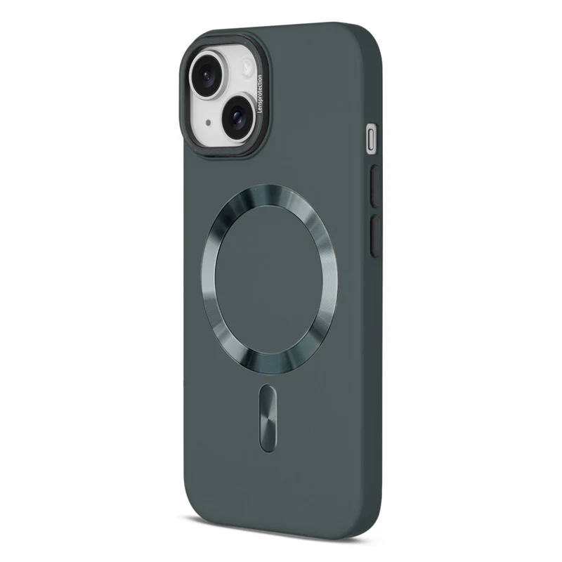Smooth Silicone Finish Hard Back Wireless Charging Support Compatible Case for Apple iPhone 13 With Camera Protection - Image 6