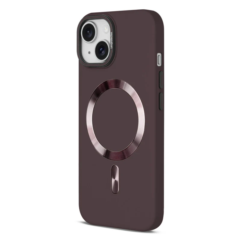 Smooth Silicone Finish Hard Back Wireless Charging Support Compatible Case for Apple iPhone 14 With Camera Protection - Image 12