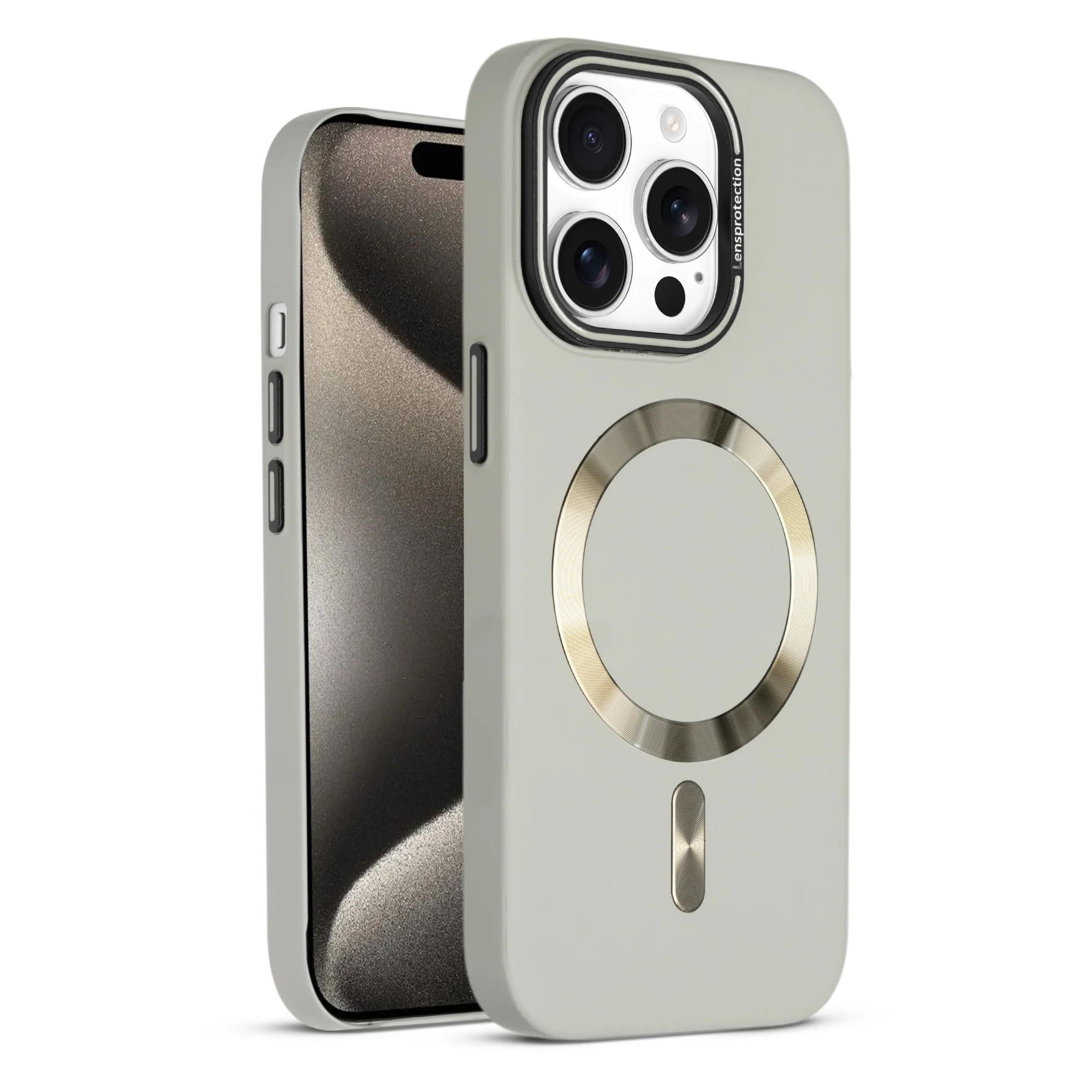 Smooth Silicone Finish Hard Back Wireless Charging Support Compatible Case for Apple iPhone 15 Pro Max With Camera Protection - Image 15