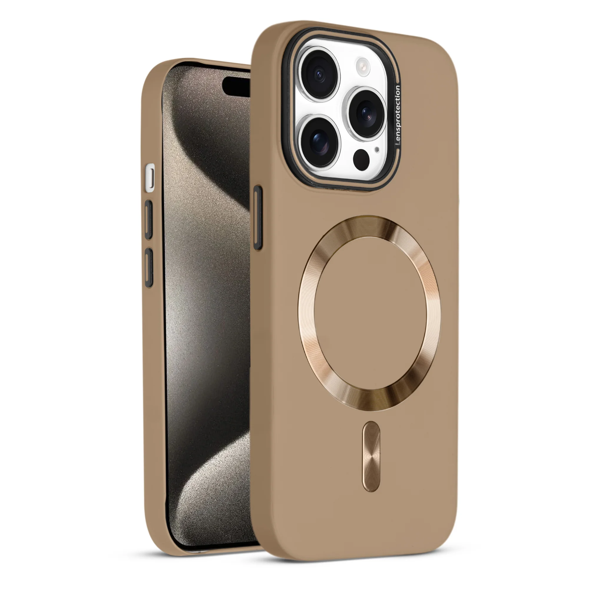 Smooth Silicone Finish Hard Back Wireless Charging Support Compatible Case for Apple iPhone 15 Pro Max With Camera Protection - Image 21