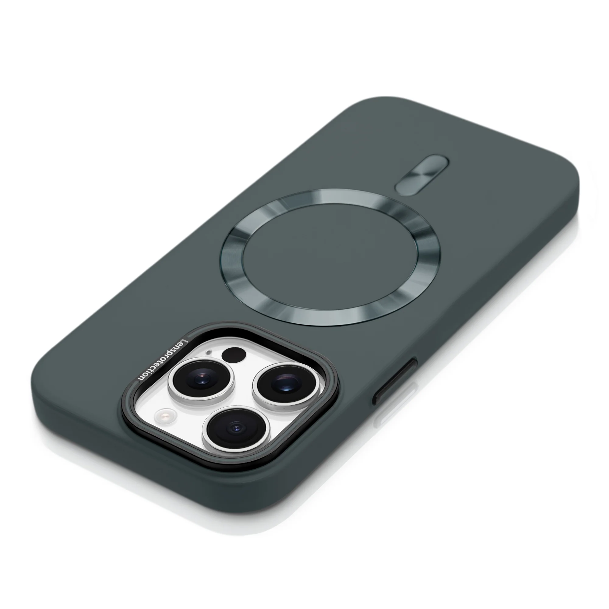 Smooth Silicone Finish Hard Back Wireless Charging Support Compatible Case for Apple iPhone 15 Pro Max With Camera Protection - Image 5