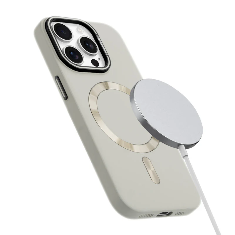 Smooth Silicone Finish Hard Back Wireless Charging Support Compatible Case for Apple iPhone 15 Pro With Camera Protection - Image 16