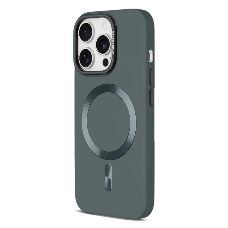Smooth Silicone Finish Hard Back Wireless Charging Support Compatible Case for Apple iPhone 15 Pro With Camera Protection - Image 6