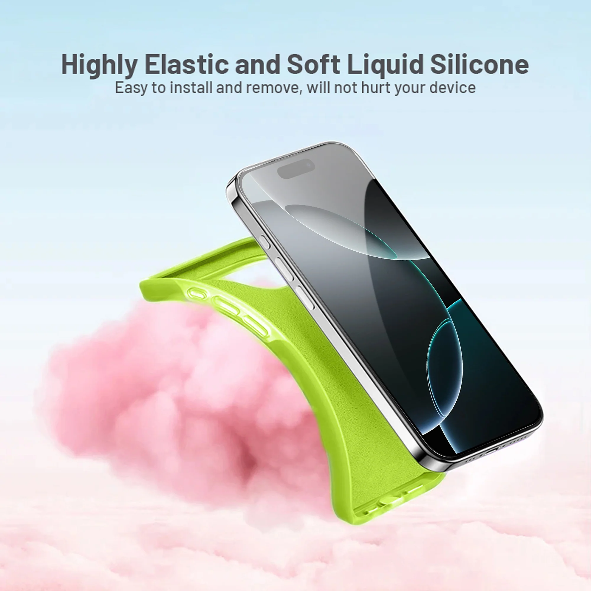 Smooth Touch Soft Silicone Back Case for Apple iPhone 16 Pro Max with Camera Protection for a Sleek and Stylish Look - Image 35