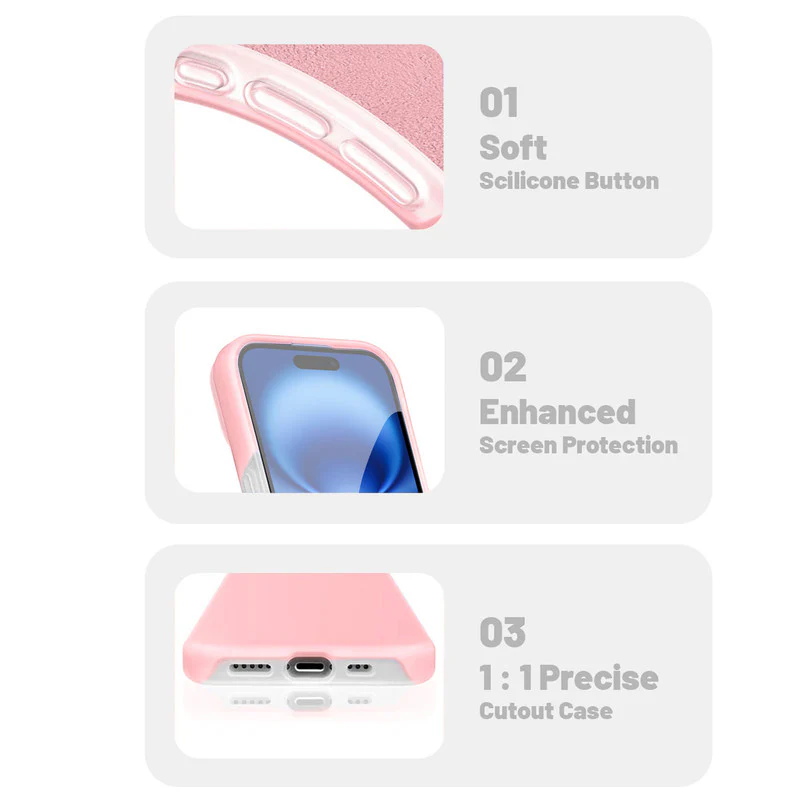 Smooth Touch Soft Silicone Back Case for Apple iPhone 16 with Camera Protection for a Sleek and Stylish Look - Image 12
