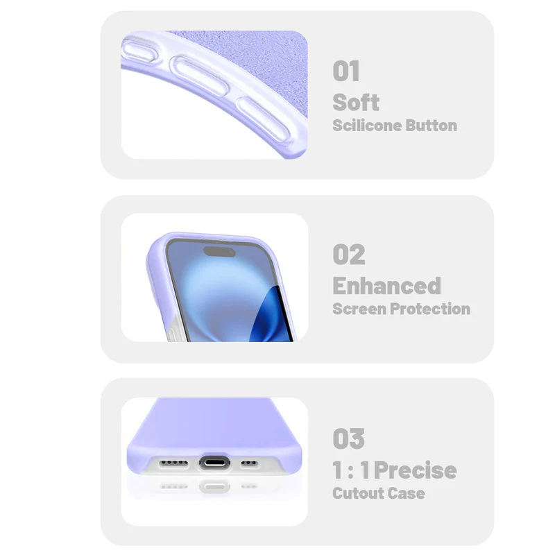 Smooth Touch Soft Silicone Back Case for Apple iPhone 16 with Camera Protection for a Sleek and Stylish Look - Image 19