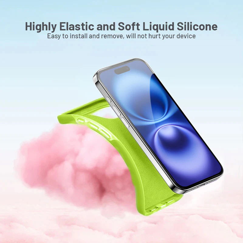 Smooth Touch Soft Silicone Back Case for Apple iPhone 16 with Camera Protection for a Sleek and Stylish Look - Image 7
