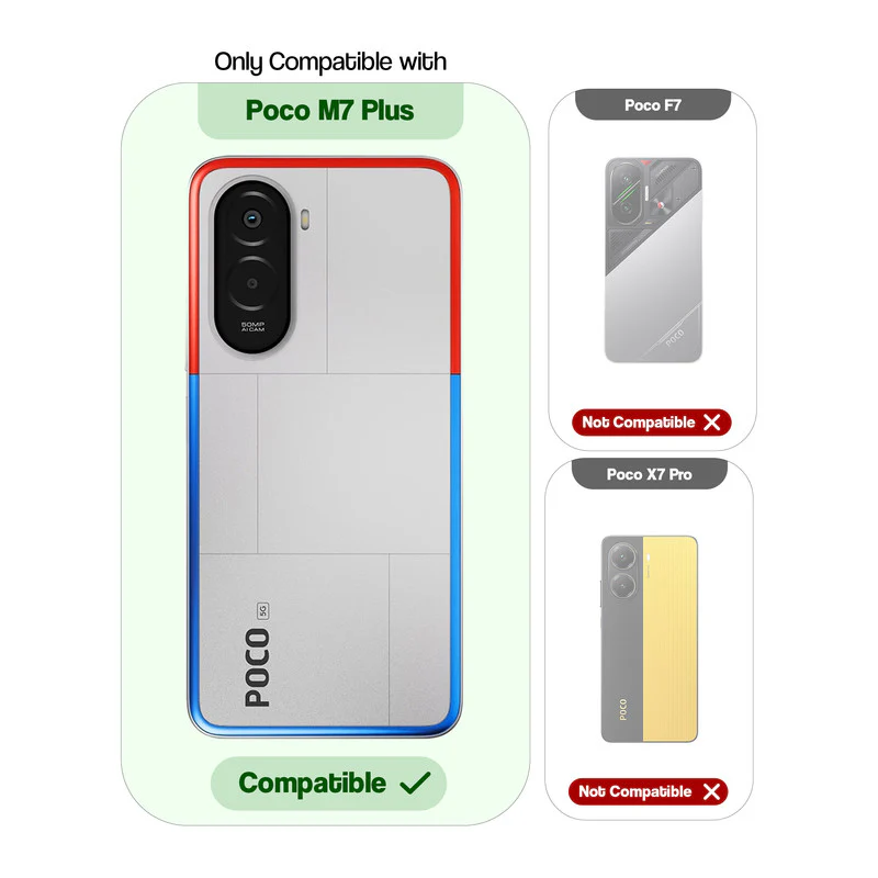 Soft Frame Clear Case For Poco M7 Plus 5G - Image 2