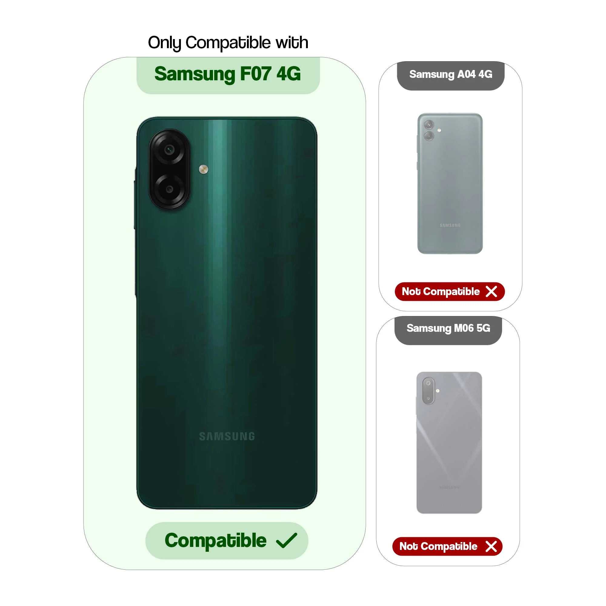 Soft Frame Clear Case For Samsung F07 - Image 2