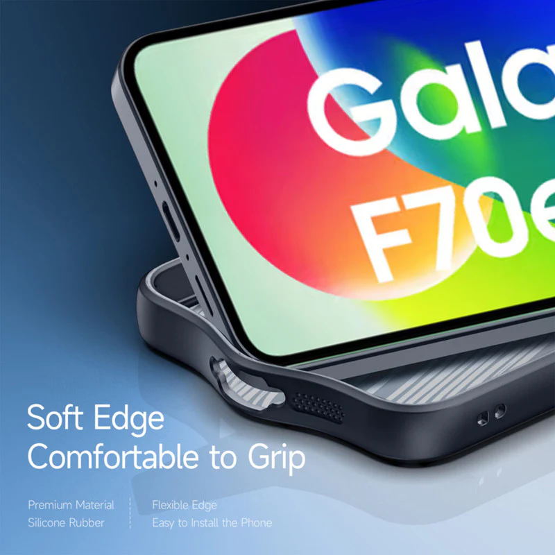 Soft Frame Clear Case For Samsung F70e 5G - Image 5