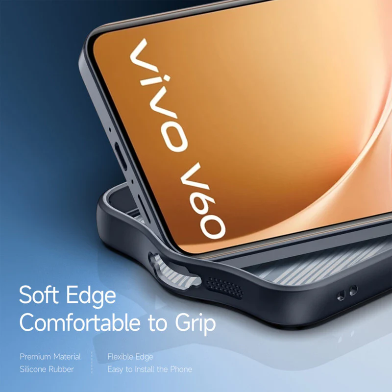 Soft Frame Clear Case For Vivo V60 5G - Image 5