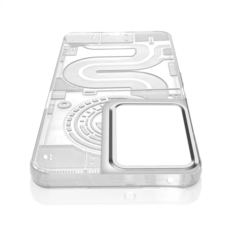 Soft Silicon Back Design With Clear Silver Ring Camera Protection Back Cover for Motorola Edge 50 Fusion - Image 7