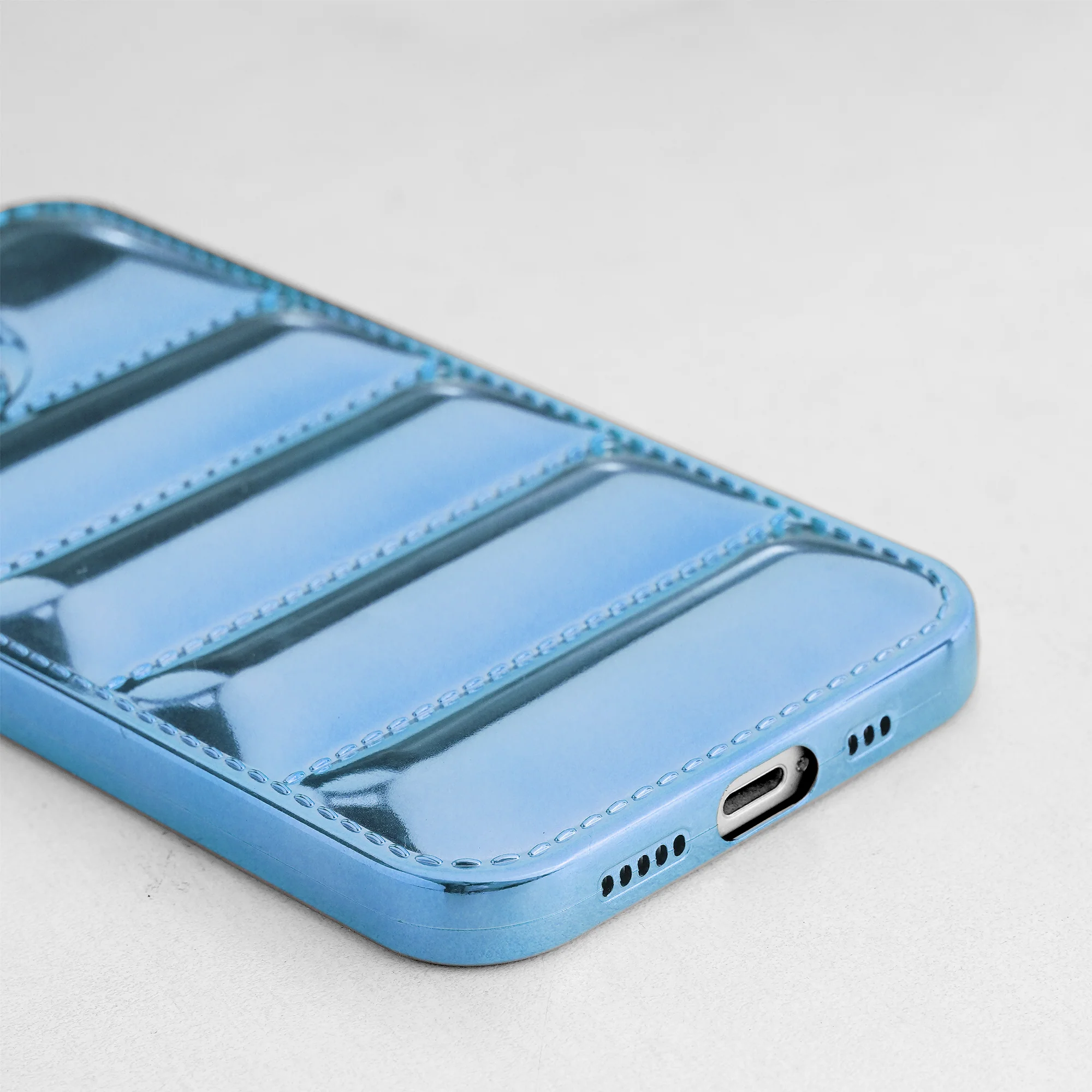 Soft Silicone 3D Shiny Puffer Pattern Case for Apple iPhone 11 - Image 11