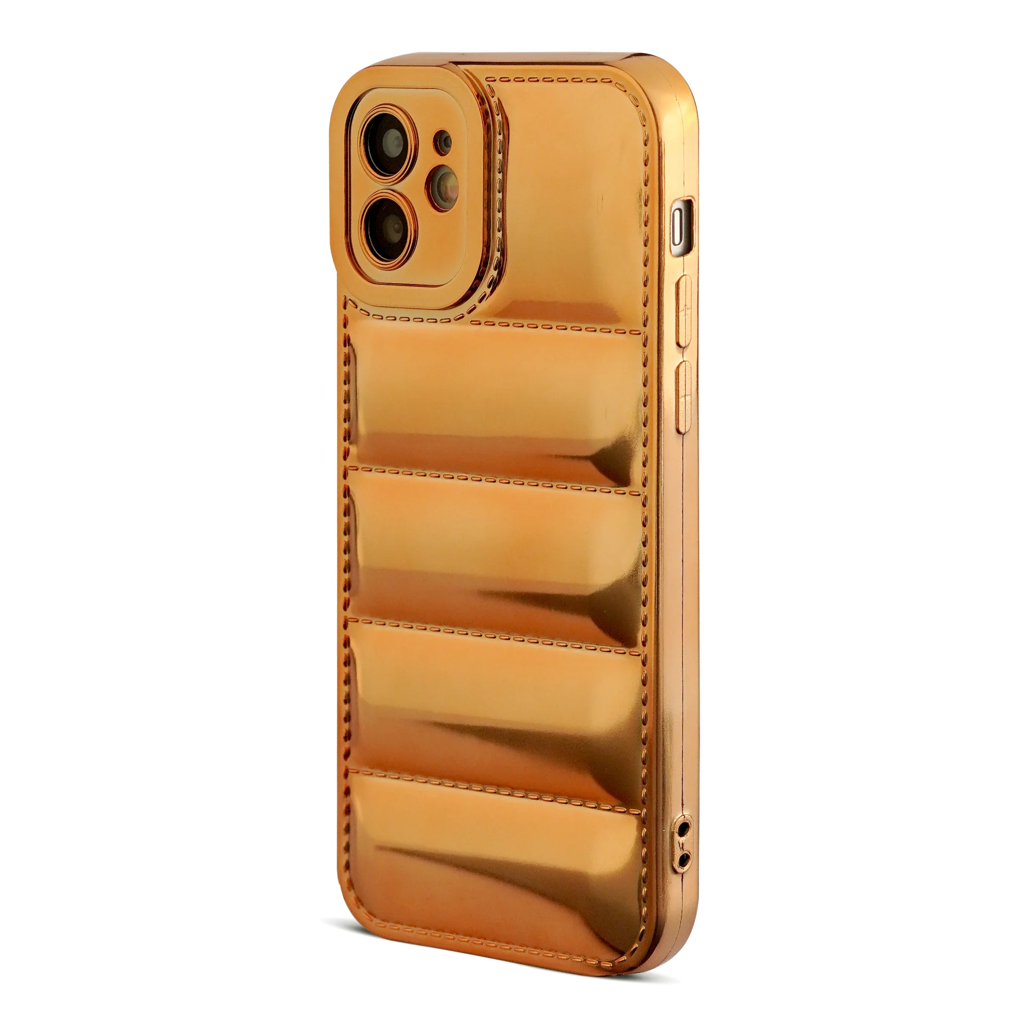 Soft Silicone 3D Shiny Puffer Pattern Case for Apple iPhone 12 - Image 13