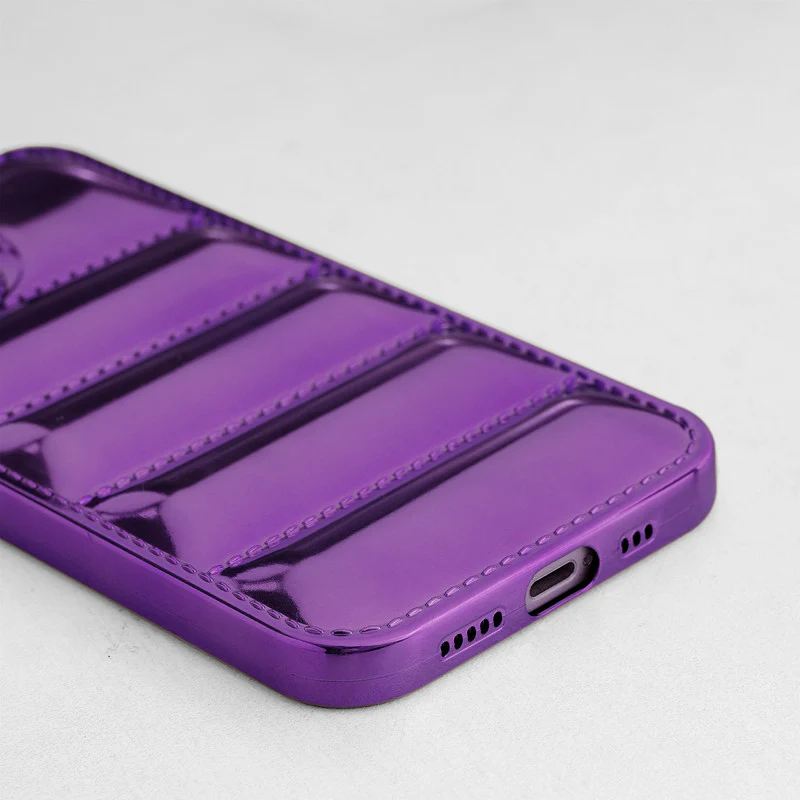 Soft Silicone 3D Shiny Puffer Pattern Case for Apple iPhone 13 - Image 22