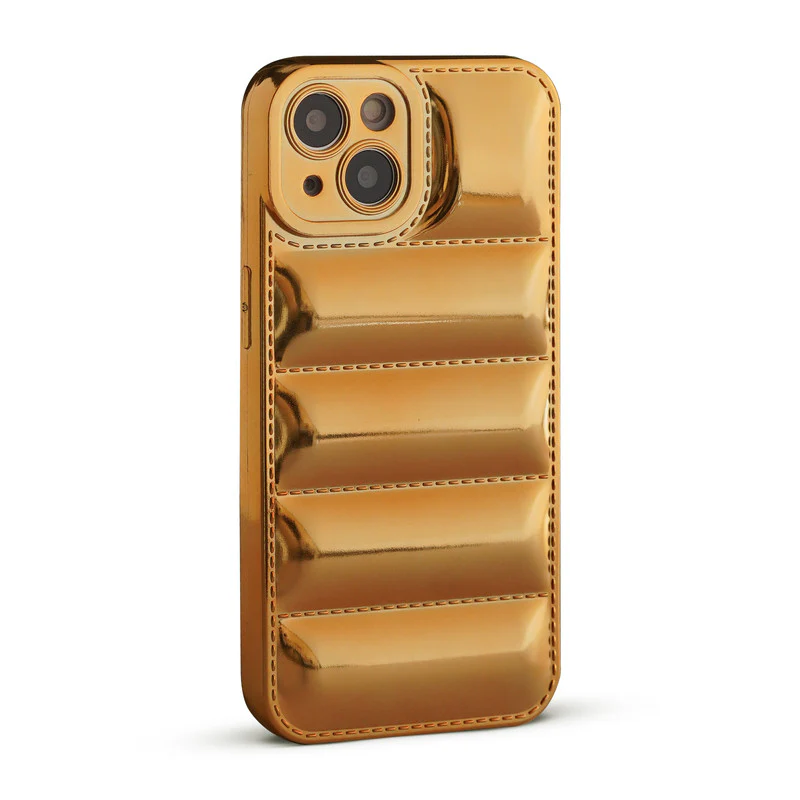 Soft Silicone 3D Shiny Puffer Pattern Case for Apple iPhone 13 - Image 4