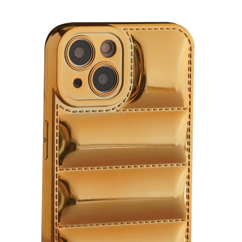 Soft Silicone 3D Shiny Puffer Pattern Case for Apple iPhone 13 - Image 6