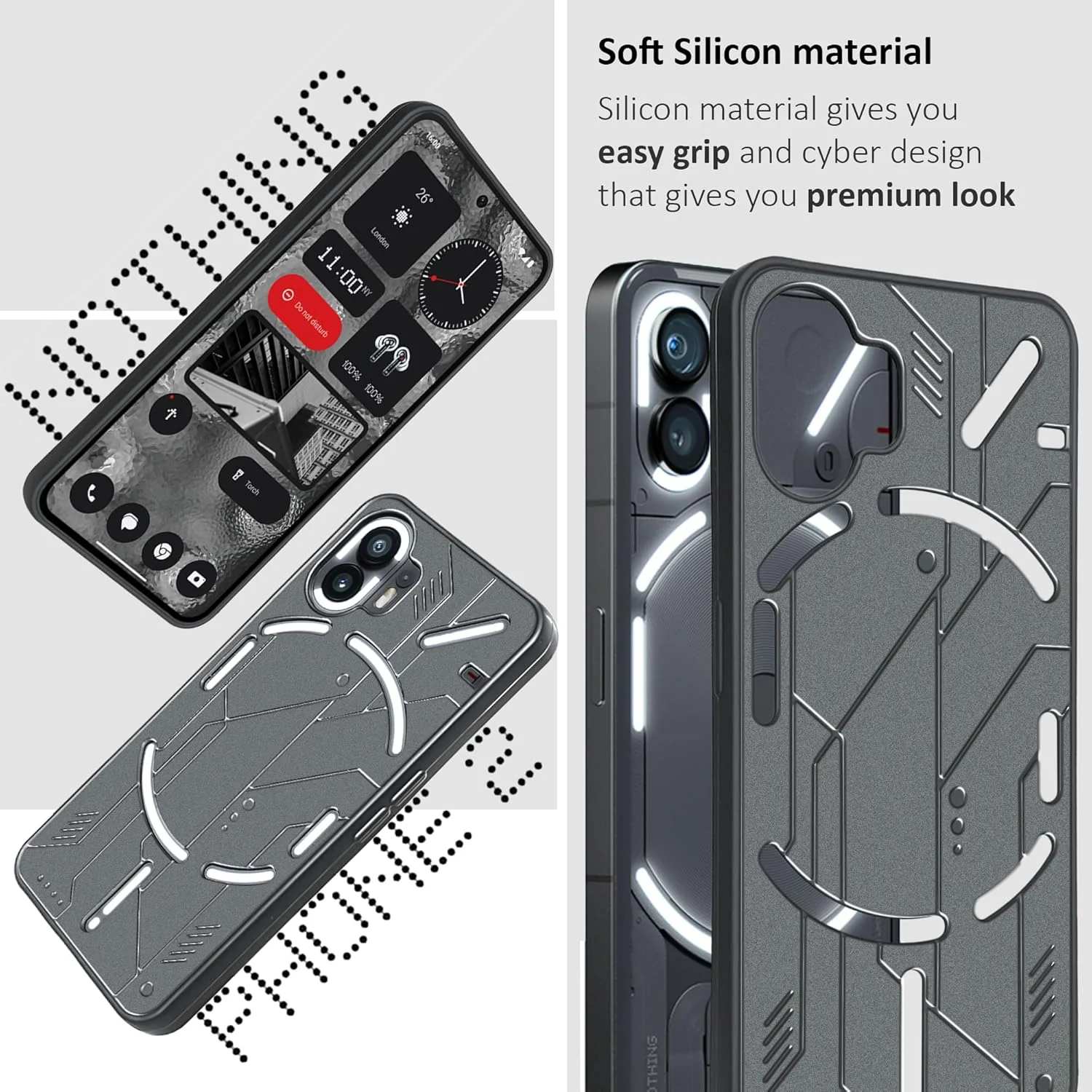 Soft Silicone Back Cover for Nothing Phone 2 - Image 4