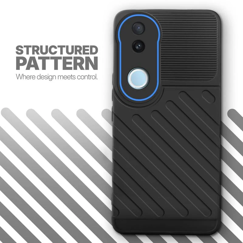 Soft Silicone Back Cover with Dual Pattern Design for iQOO Z10R 5G - Image 23