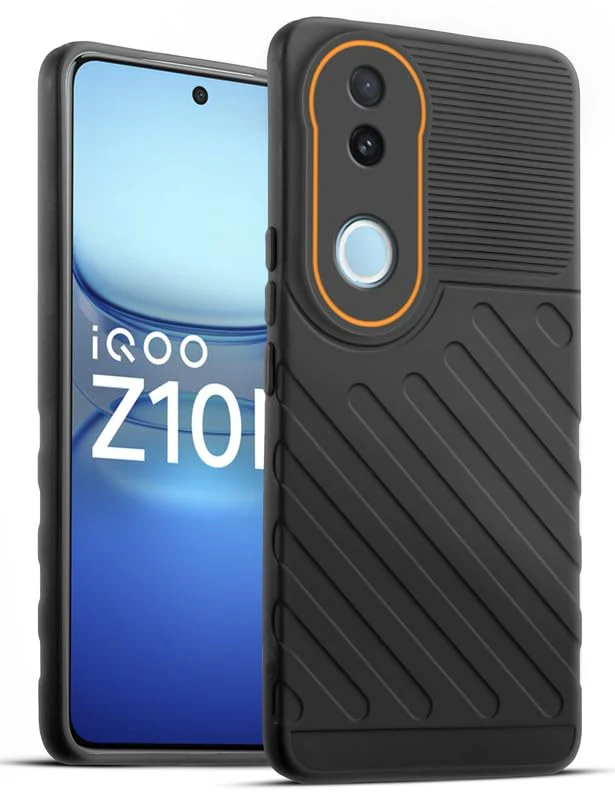 Soft Silicone Back Cover with Dual Pattern Design for iQOO Z10R 5G - Image 26