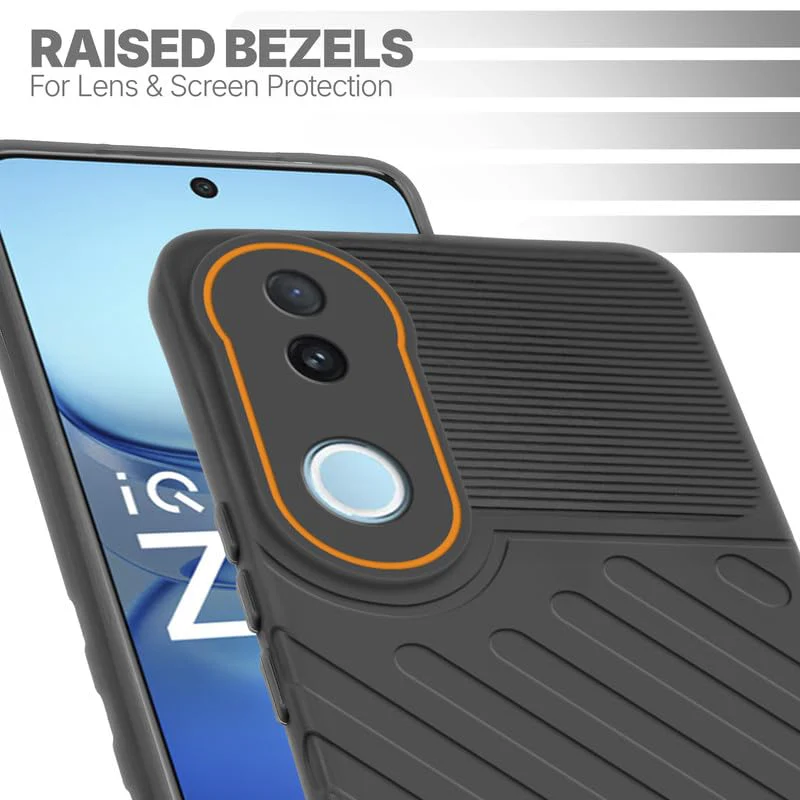 Soft Silicone Back Cover with Dual Pattern Design for iQOO Z10R 5G - Image 27