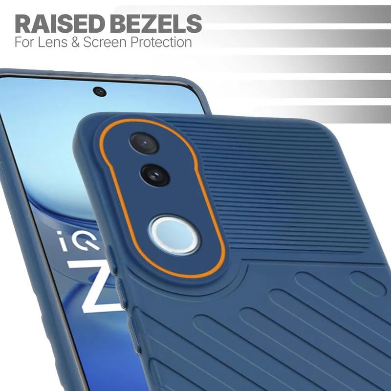 Soft Silicone Back Cover with Dual Pattern Design for iQOO Z10R 5G - Image 3