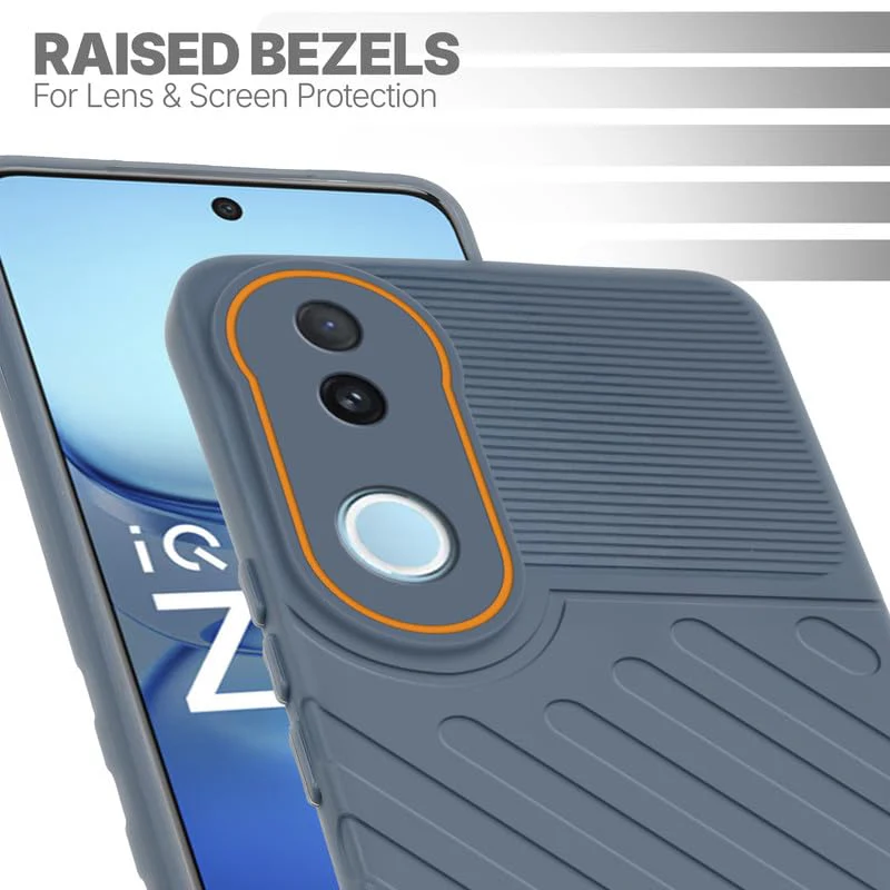 Soft Silicone Back Cover with Dual Pattern Design for iQOO Z10R 5G - Image 39