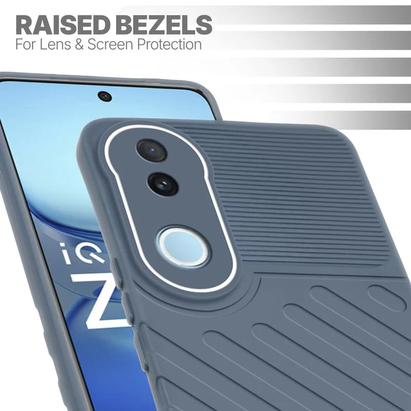 Soft Silicone Back Cover with Dual Pattern Design for iQOO Z10R 5G - Image 46