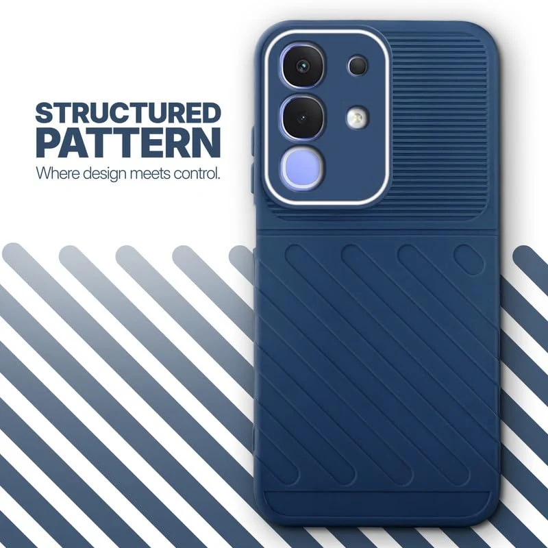 Soft Silicone Back Cover with Dual Pattern Design for iQOO Z10x 5G - Image 11