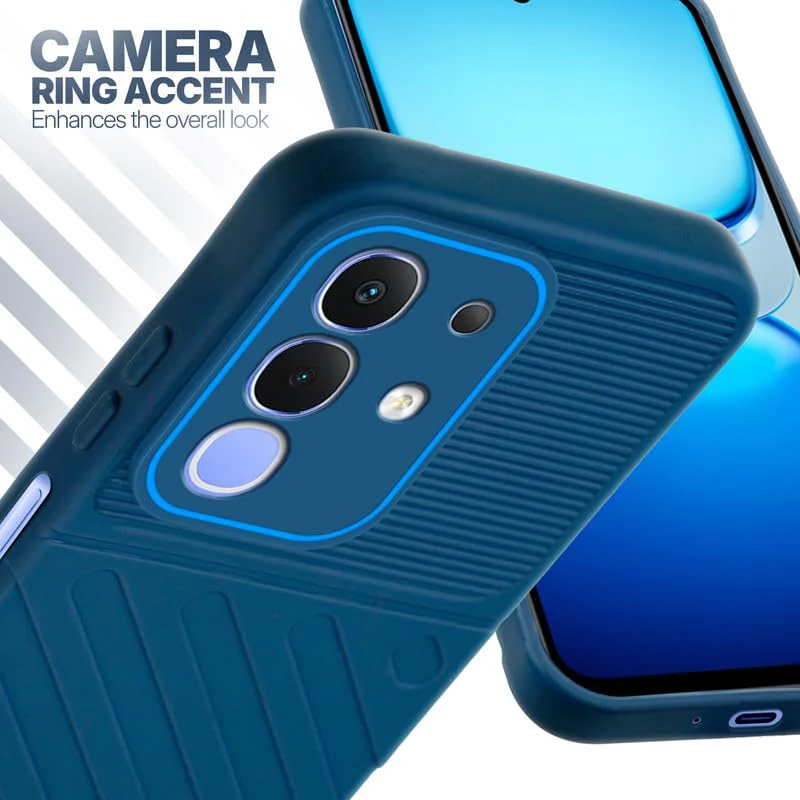 Soft Silicone Back Cover with Dual Pattern Design for iQOO Z10x 5G - Image 18