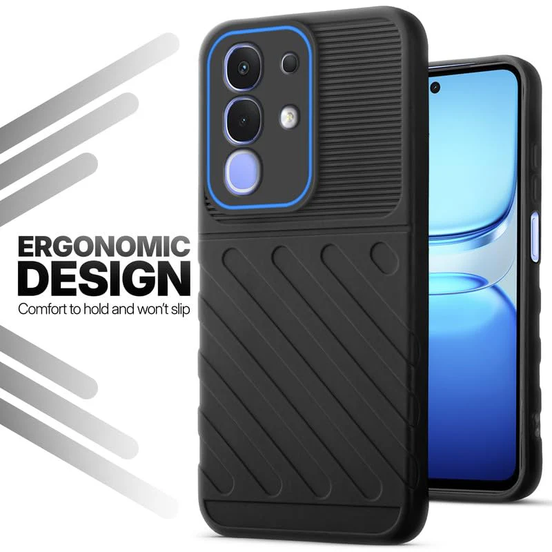 Soft Silicone Back Cover with Dual Pattern Design for iQOO Z10x 5G - Image 19