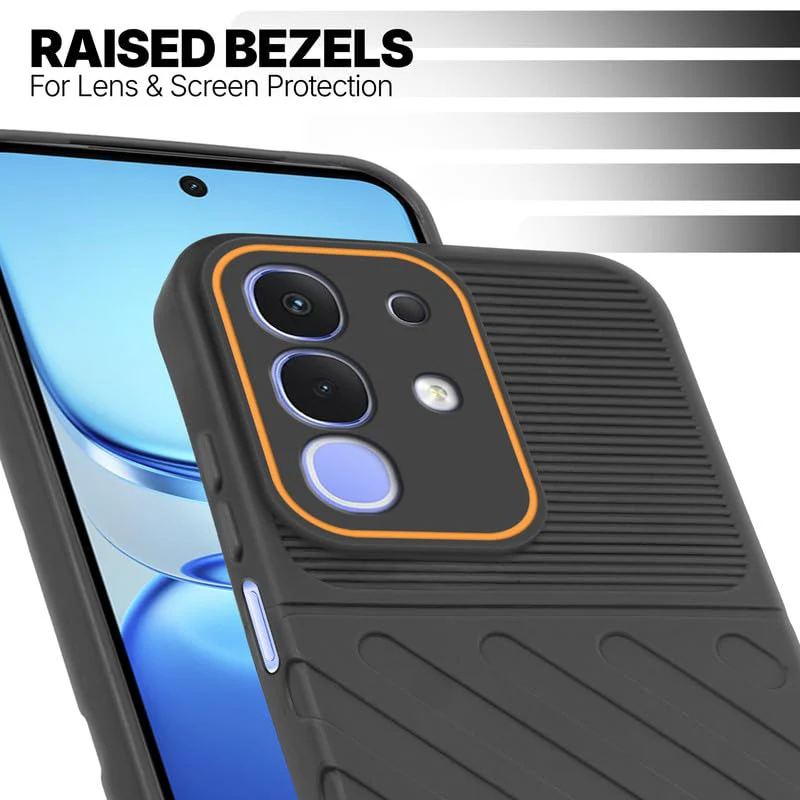 Soft Silicone Back Cover with Dual Pattern Design for iQOO Z10x 5G - Image 27
