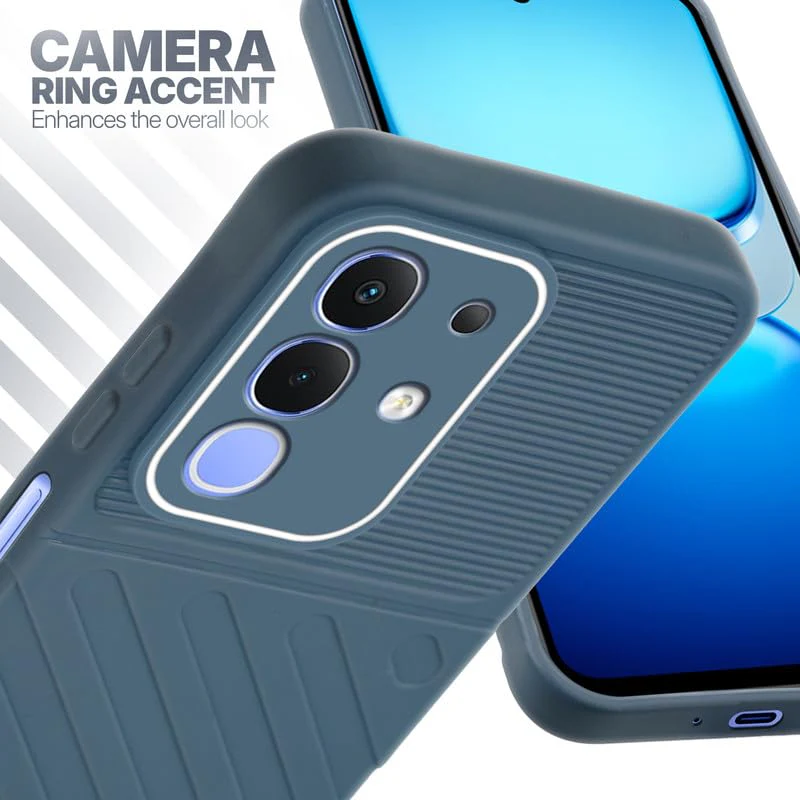 Soft Silicone Back Cover with Dual Pattern Design for iQOO Z10x 5G - Image 49