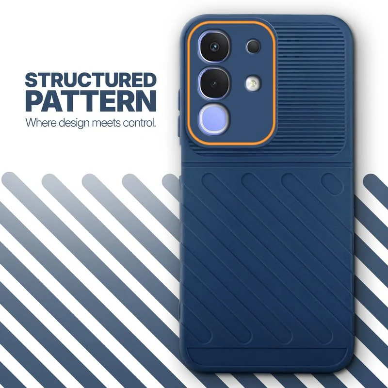 Soft Silicone Back Cover with Dual Pattern Design for iQOO Z10x 5G - Image 5