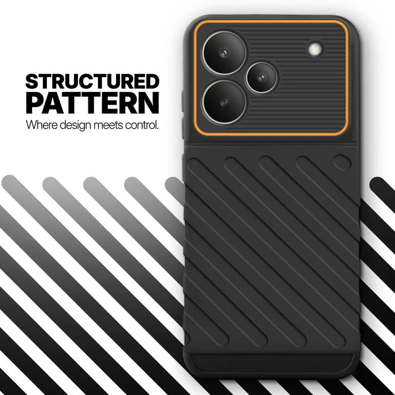 Soft Silicone Back Cover with Dual Pattern Design for Realme P4 5G - Image 29