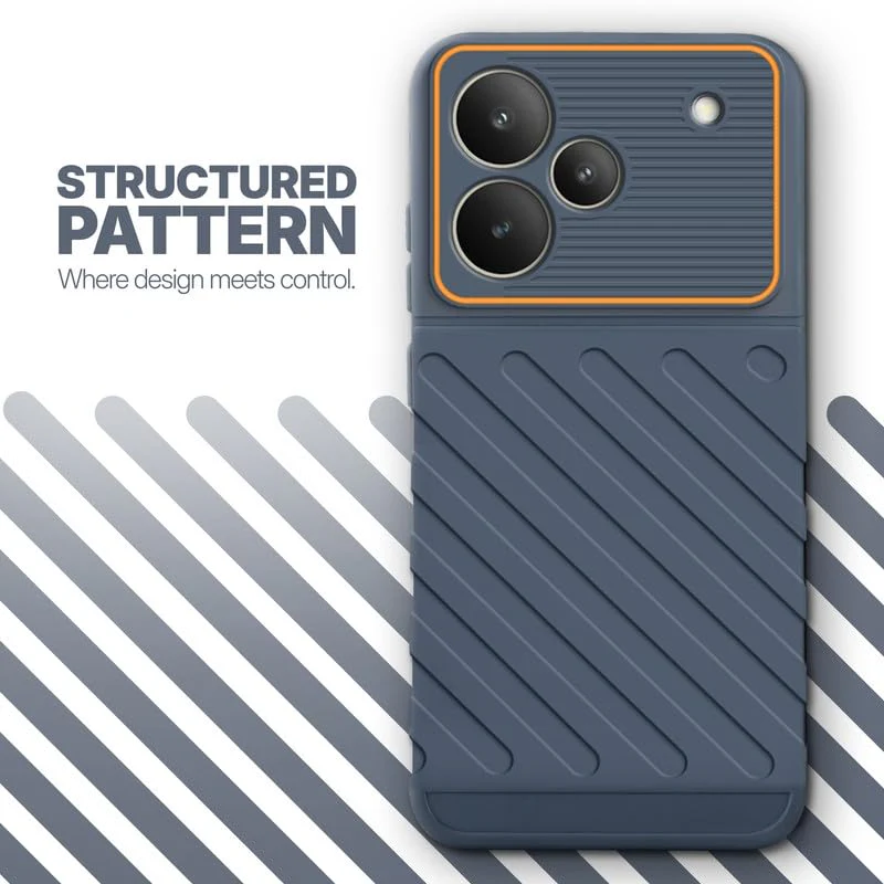 Soft Silicone Back Cover with Dual Pattern Design for Realme P4 5G - Image 41